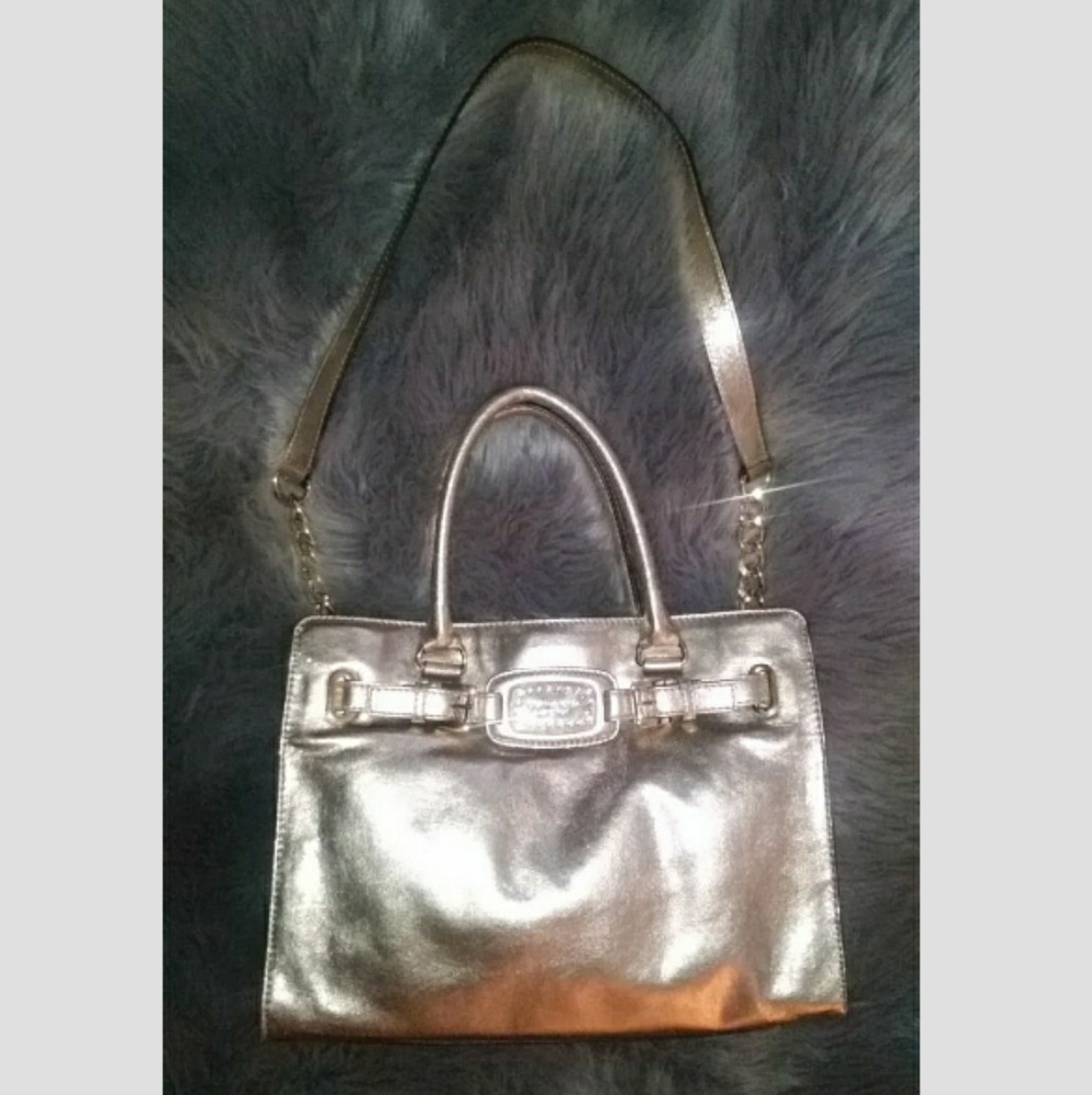 Gold Michael Kors bag